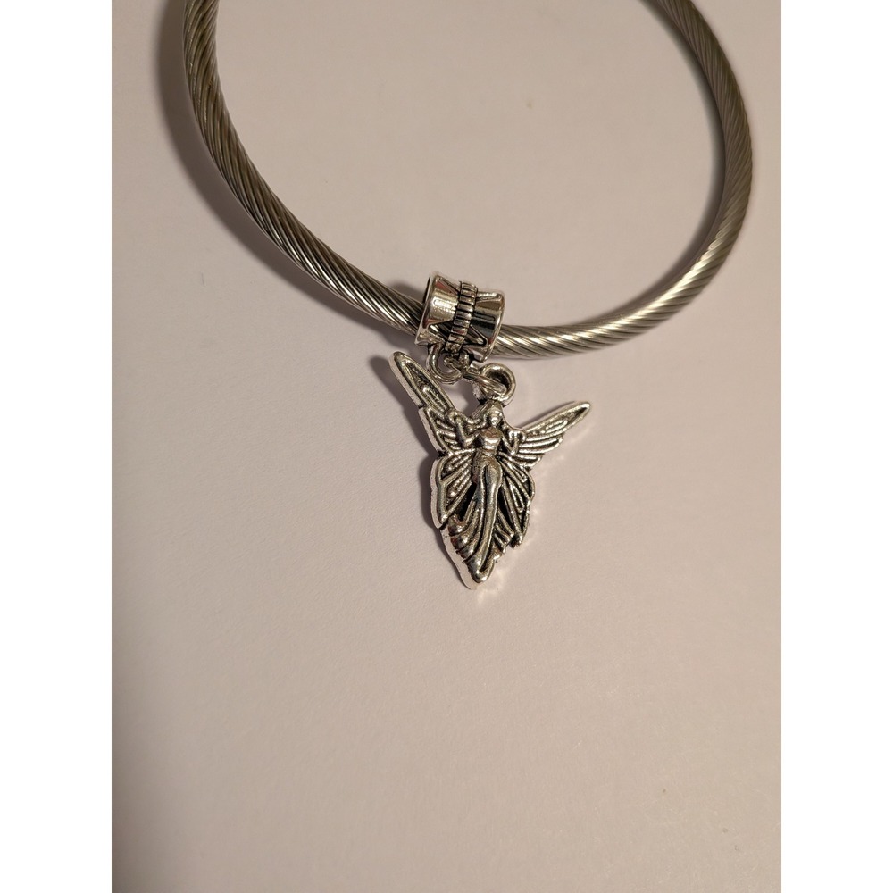 Silver Tone Fairy Charm Whimsical Jewelry